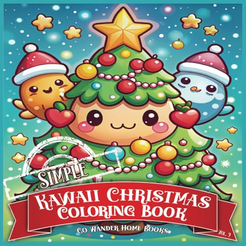 Simple Kawaii Christmas Coloring Book: Volume 2 von Independently published