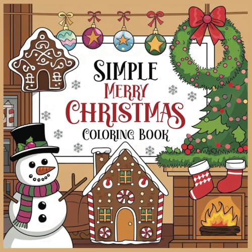 Simple Merry Christmas Coloring Book von Independently published