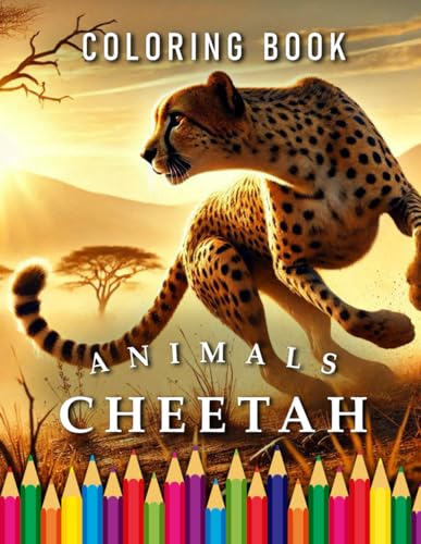 Cheetah | Coloring Book: For Adults & Children | The perfect Gift for Fans of Big Cats (Animals | Coloring Books, Band 79) von Independently published