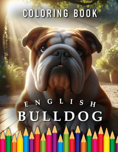 English Bulldog | Coloring Book: For Adults & Children | The perfect Gift for Dog Lovers (Dogs | Coloring Books) von Independently published