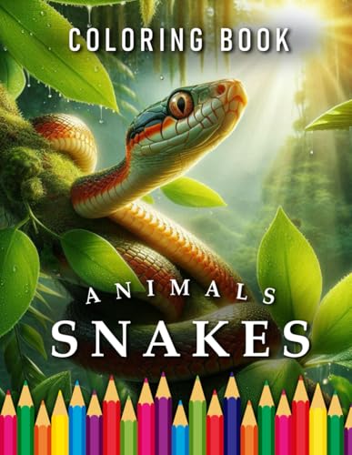 Snakes | Coloring Book: For Adults & Children | The perfect Gift for Animal Lovers (Animals | Coloring Books, Band 62) von Independently published