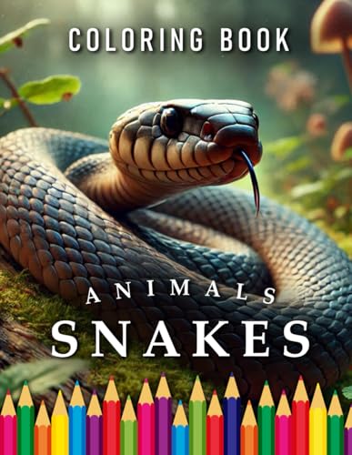 Snakes | Coloring Book: For Adults & Children | The perfect Gift for Snake Lovers (Animals | Coloring Books, Band 81) von Independently published