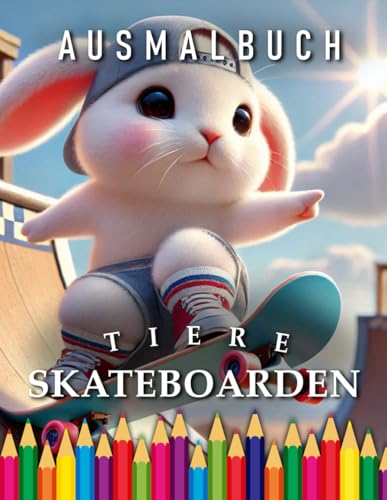 Tiere skateboarden | Ausmalbuch Kids: Für Kinder: Das perfekte Geschenk für Skateboard Fans (Kids | Coloring Books) von Independently published