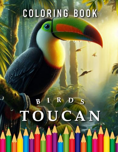 Tucan | Coloring Book: For Adults & Children | The perfect Gift for Bird Fans (Animals | Coloring Books, Band 68) von Independently published