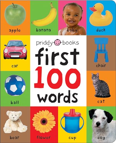 First 100 Words: A Padded Board Book (First 100 Soft To Touch) von Priddy Books