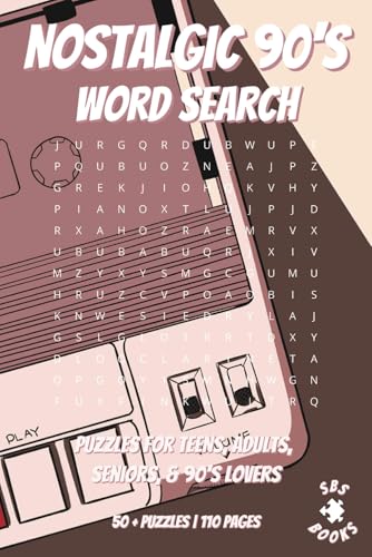 Nostalgic 90's Word Search: With easy to read print | Puzzles for teens, adults, seniors, & 90’s lovers | Can relieve stress and anxiety | 6x9inches, ... gift for vacations, holidays and free time Nostalgic 90's Word Search: With easy to read print | Puzzles for teens, adults, seniors, & 90’s lovers | Can relieve stress and anxiety | 6x9inches, ... gift for vacations, holidays and free time von Independently published