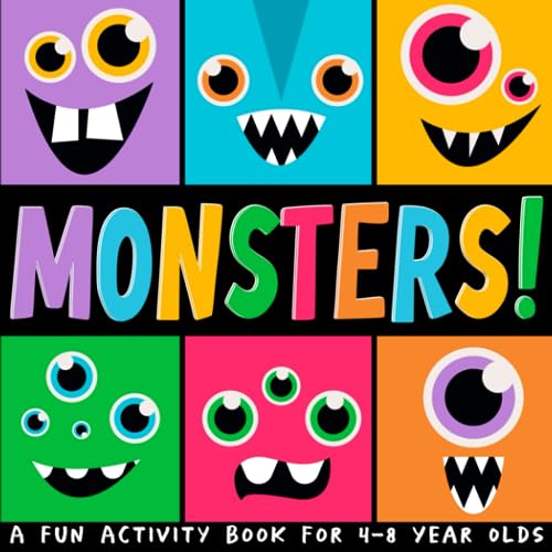 MONSTERS!: A Fun Activity Book for 4-8 Year Olds (Activity Books For Kids, Band 11) von Independently published