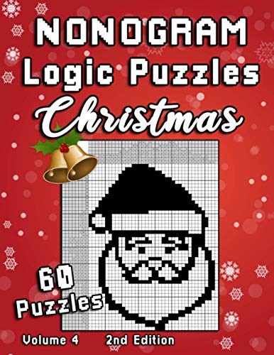 Christmas Nonogram Logic Puzzles: Challenging Chrsitmas Holidays Hanjie puzzle collection with japanese picture riddles. | Fun brain teaser for everyone.