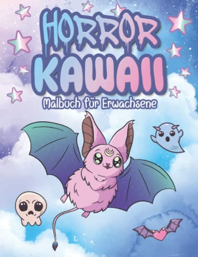 Horror Kawaii Malbuch: Kawaii Gothic Malbuch für Erwachsene & Jugendliche mit 25 süßen Monster Motiven zum Ausmalen von Independently published