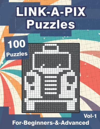 Link-A-Pix Puzzle Book: Logilinks Puzzles with 100 Easy and Medium Brainteasers for Beginners Link-A-Pix Puzzle Book: Logilinks Puzzles with 100 Easy and Medium Brainteasers for Beginners von Independently published
