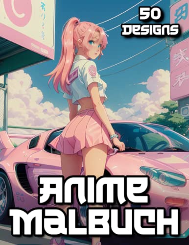 Manga und Anime Malbuch für Jugendliche: Japanische Manga Designs zum Ausmalen für Erwachsene und Teenager