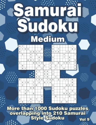Samurai Sudoku: Medium Samurai Sudoku Puzzle Book for Adults Samurai Sudoku: Medium Samurai Sudoku Puzzle Book for Adults von Independently published