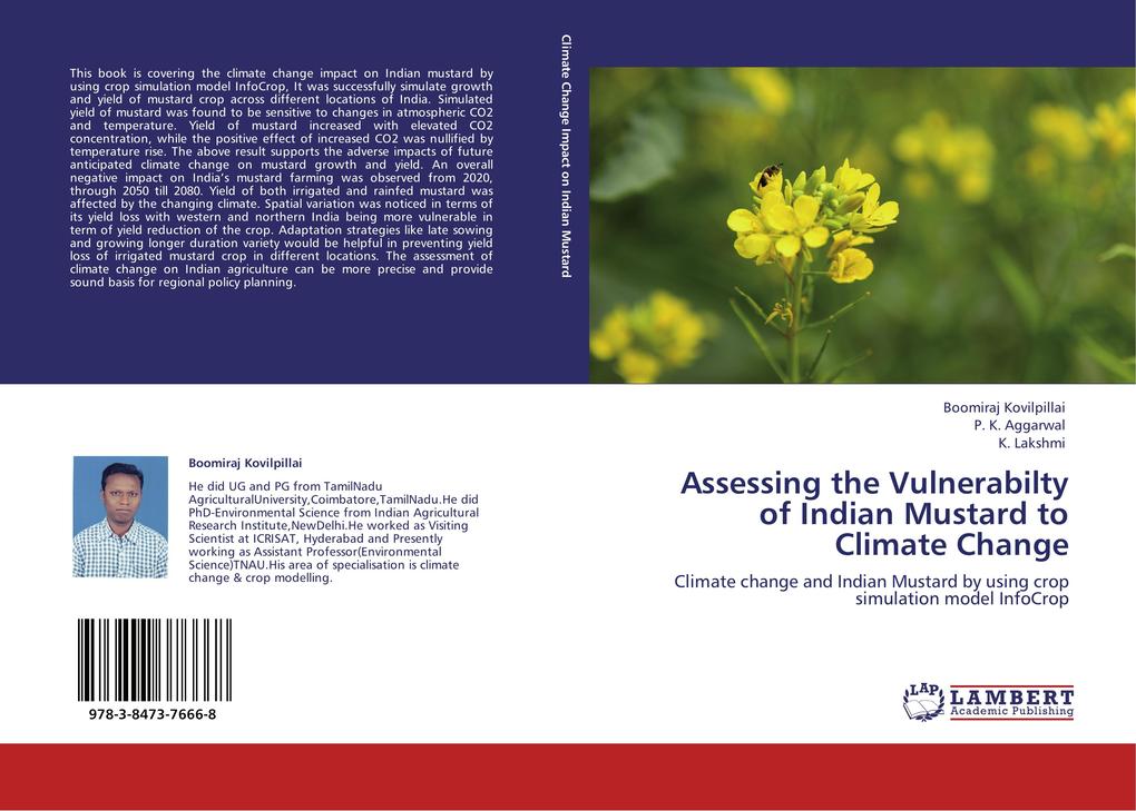 Assessing the Vulnerabilty of Indian Mustard to Climate Change von LAP LAMBERT Academic Publishing