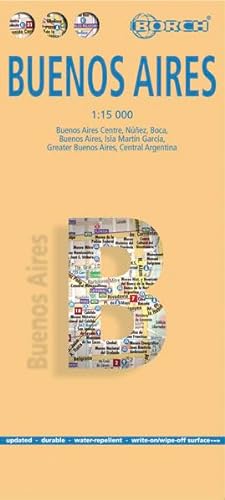 Buenos Aires, Borch Map: Buenos Aires Centre, Núnez, Boca, Isla Martín Garcia, Greater Buenos Aires, Central Argentina