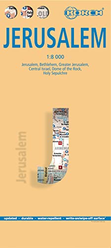 Jerusalem 1 : 8 000. Einzelkarten: Bethlehem, Greater Jerusalem, Central Israel, Dome of the Rock, Holy Sepulchre Jerusalem 1 : 8 000. Einzelkarten: Bethlehem, Greater Jerusalem, Central Israel, Dome of the Rock, Holy Sepulchre