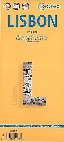 Lisbon, Lissabon, Borch Map: Lisbon, Baixa, Alfama, Mouraria, Cascais & Estoril, Lisbon & Region, Lisbon District