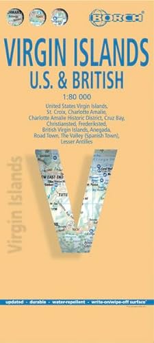 Virgin Islands / Jungferninseln: 1:80 000 (Borch Map)