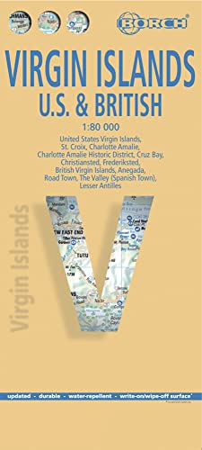 Virgin Islands / Jungferninseln: 1:80 000 (Borch Map) von Borch GmbH