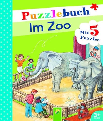 Puzzlebuch Im Zoo: Mit 5 Puzzles