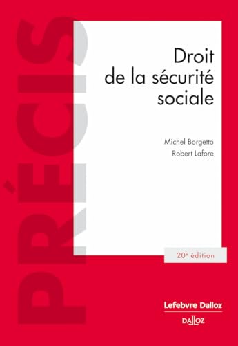 Droit de la sécurité sociale. 20e éd.