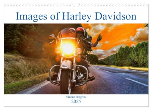 Images of Harley Davidson (Wall Calendar 2025 DIN A3 landscape), CALVENDO 12 Month Wall Calendar: Whatever it is, it's better in the wind.