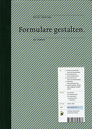 Formulare gestalten: Das Handbuch für Gestalter und Anwender zu Hürden, Chancen und Gestaltungsfragen von Schmidt Hermann Verlag
