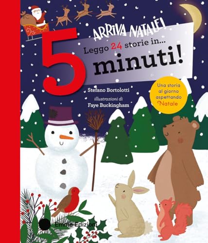 Leggo 24 storie in… 5 minuti! Arriva Natale! Stampatello maiuscolo. Ediz. a colori (Tre passi) von Emme Edizioni