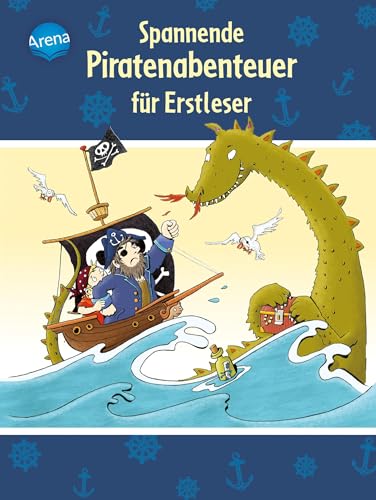 Spannende Piratenabenteuer für Erstleser: Sammelband zum Mitlesen ab 5 Jahren, Bilder ersetzen Hauptwörter