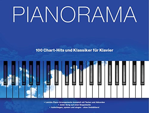 Pianorama: Notiert mit Melodielinie, Texten und Akkordsymbolen. Im praktischen Querformat - mit vier Seiten auf einen Blick