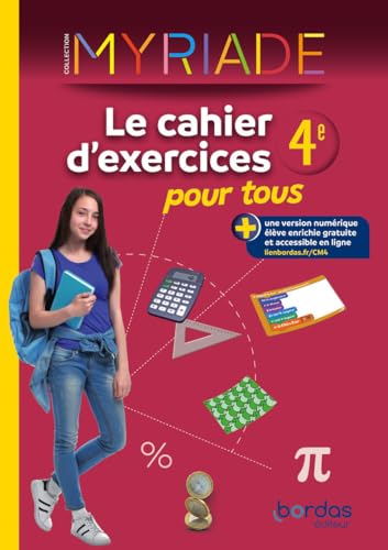 Myriade - Maths 4e - 2024 - Cahier d'exercices pour tous: Le cahier d'exercices pour tous von BORDAS