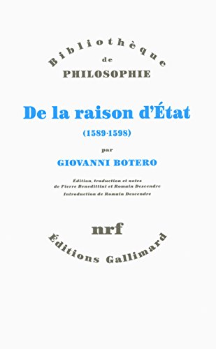 De la raison d'État: (1589-1598) von GALLIMARD