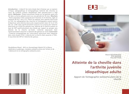 Atteinte de la cheville dans l'arthrite juvénile idiopathique adulte: Apport de l'échographie ostéoarticulaire de la cheville