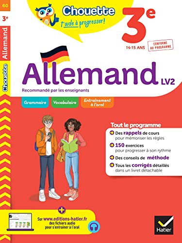 Allemand 3e - LV2 (A2, A2+): cahier de révision et d'entraînement