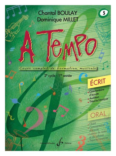 A TEMPO - PARTIE ECRITE - VOLUME 5