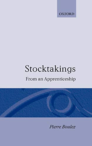 Stocktakings: From an Apprenticeship
