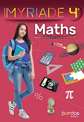 Myriade Maths 4e 2021 Manuel élève: Manuel de l'élève von BORDAS