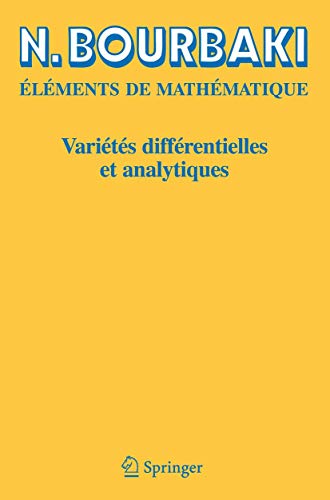 Varietes Differentielles et Analytiques: Fascicule de résultats Varietes Differentielles et Analytiques: Fascicule de résultats