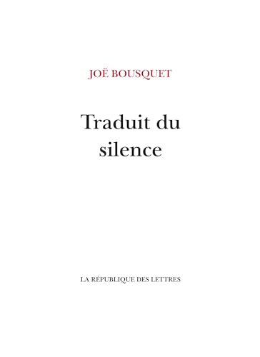 Traduit du silence von REPUBLIQUE LETT