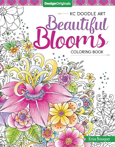 KC Doodle Art Beautiful Blooms Coloring Book von Design Originals