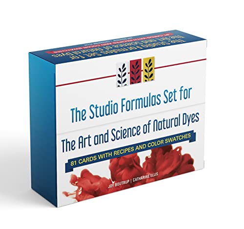 The Studio Formulas Set for The Art and Science of Natural Dyes: 84 Cards With Recipes and Color Swatches von Schiffer Craft