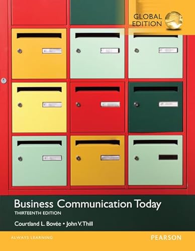 Business Communication Today, Global Edition