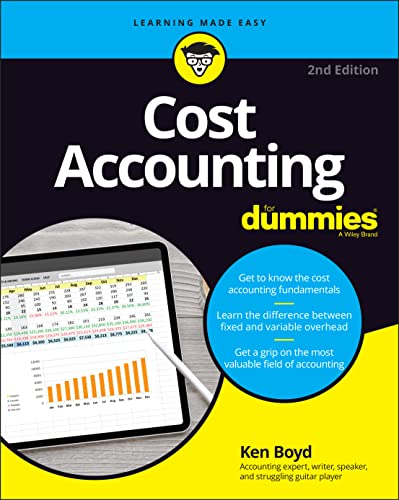 Cost Accounting For Dummies (For Dummies (Business & Personal Finance)) von For Dummies