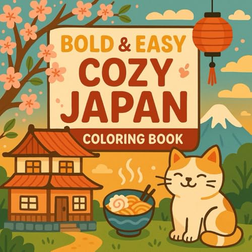 Bold & Easy Cozy Japan Coloring Book: Relaxing Japanese-Inspired Scenes for Adults | Stress Relief & Mindful Coloring with Simple Designs Bold & Easy Cozy Japan Coloring Book: Relaxing Japanese-Inspired Scenes for Adults | Stress Relief & Mindful Coloring with Simple Designs von Independently published