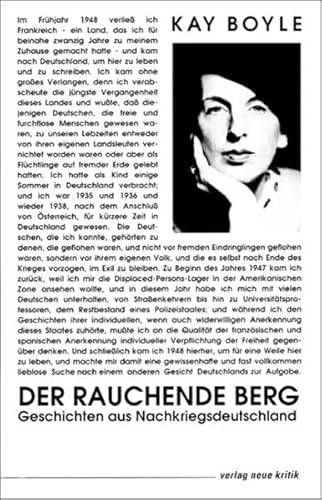 Der rauchende Berg: Geschichten aus Nachkriegsdeutschland