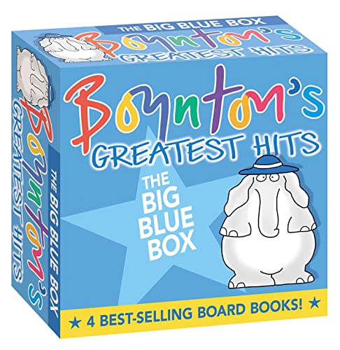 Boynton's Greatest Hits The Big Blue Box (Boxed Set): Moo, Baa, La La La!; A to Z; Doggies; Blue Hat, Green Hat (Boynton Board Books)