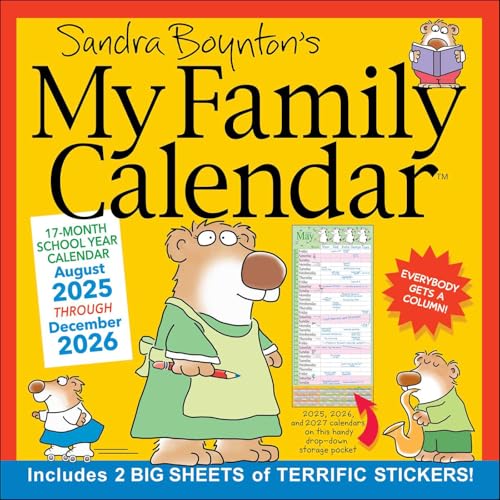 Sandra Boynton's 17-Month 2025-2026 My Family Wall Calendar Sandra Boynton's 17-Month 2025-2026 My Family Wall Calendar von Andrews McMeel Publishing