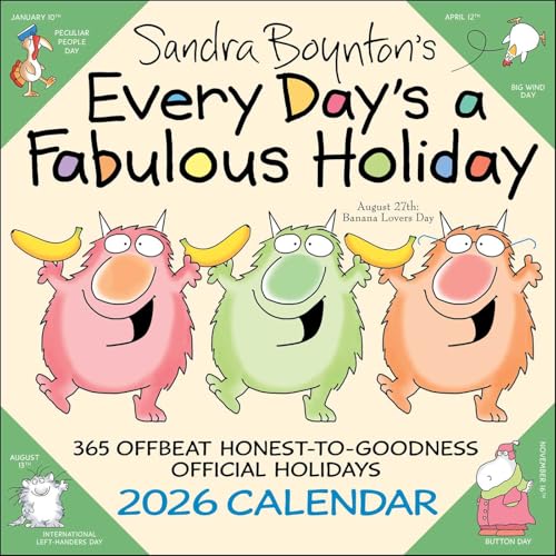Sandra Boynton's Every Day's a Fabulous Holiday 2026 Wall Calendar Sandra Boynton's Every Day's a Fabulous Holiday 2026 Wall Calendar von Andrews McMeel Publishing