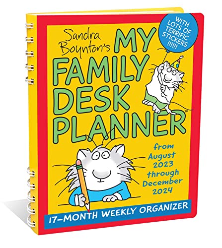 Sandra Boynton's My Family Desk Planner 17-Month 2023-2024 Weekly/Monthly Organi Sandra Boynton's My Family Desk Planner 17-Month 2023-2024 Weekly/Monthly Organi