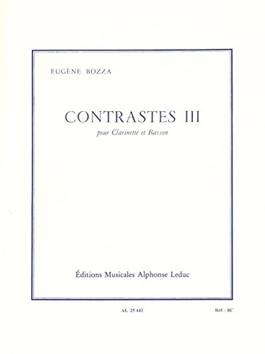 EUGENE BOZZA: CONTRASTS III (CLARINET/BASSOON)