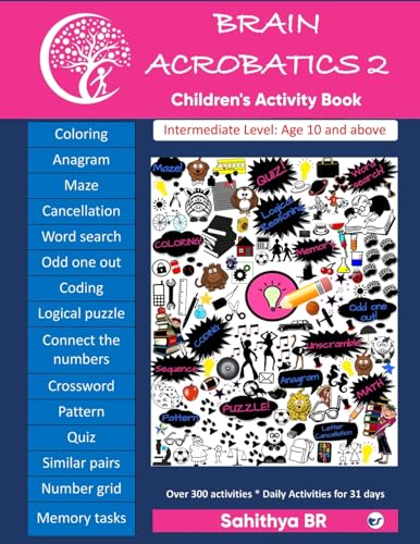 Brain Acrobatics Level 2: Children's activity book - Intermediate level for children aged 10 and above von Clever Fox Publishing